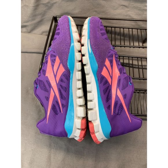 REEBOK REALFLEX (V47472) Purple/Pink/Teal Running Shoes Women's Size 7 - Picture 5 of 10